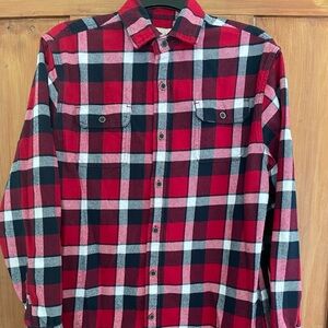 Jachs Men’s Red Blue White Flannel Pockets Shirt LT